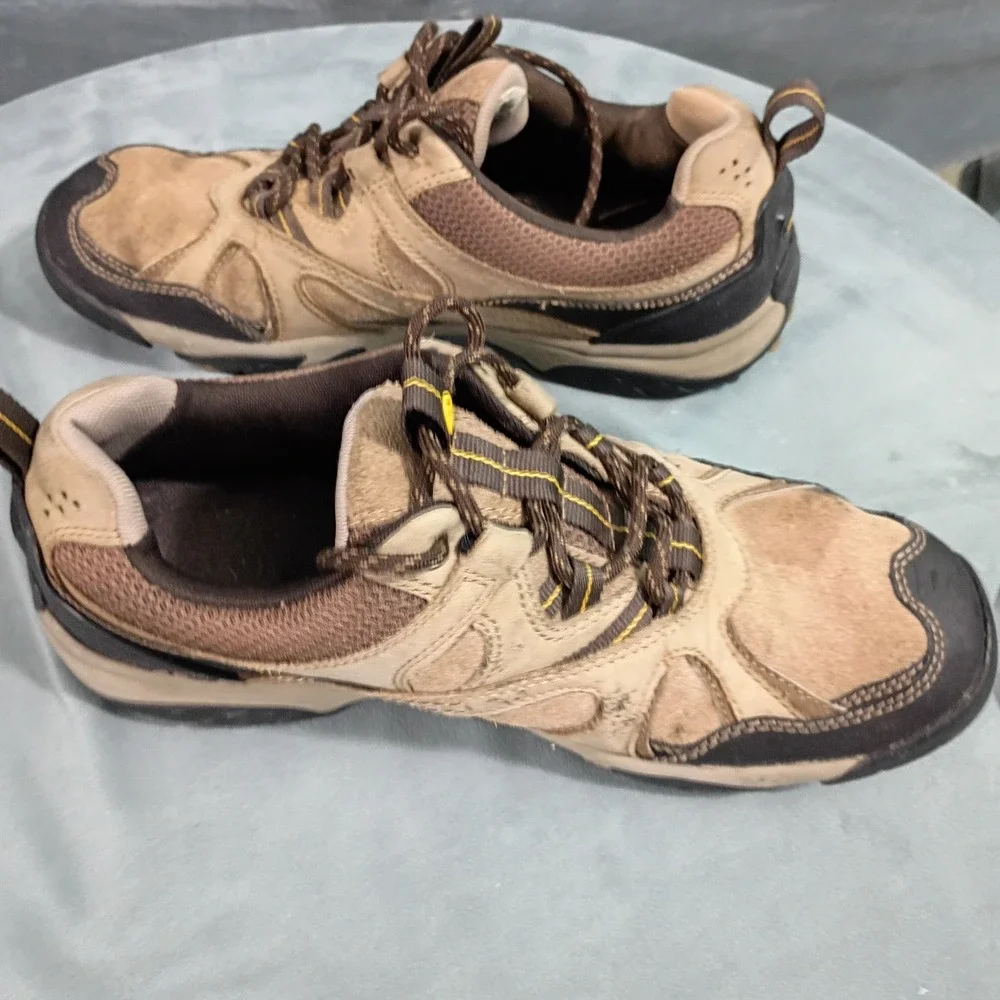 Rockport XCS Mens Hiking Shoes Tan Brown Leather Trail Walking K54277 8.5 M